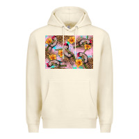 Sandshell Baby monkey flowers Premium Hoodie - Artiststas