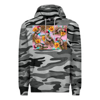 Slate Camo Baby monkey flowers Premium Hoodie - Artiststas