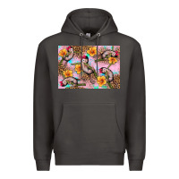 Smoke Baby monkey flowers Premium Hoodie - Artiststas