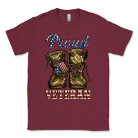 Burgundy proud veteran camo shoes Classic Tee - Jasminsmagicworld
