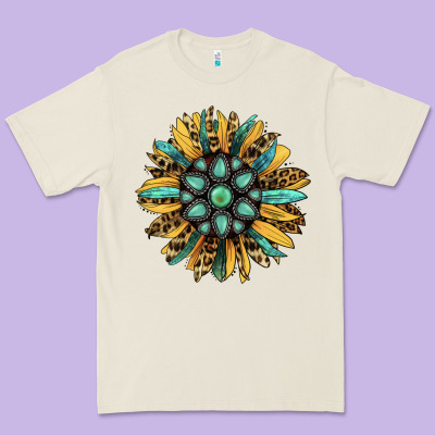 Gemstone Sunflower Premium Tee Designed By Ranaportraitstore