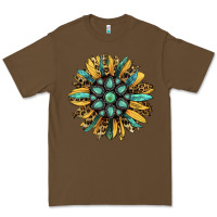 Cacao Gemstone Sunflower Premium Tee - RanaPortraitStore