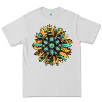 Dove Grey Gemstone Sunflower Premium Tee - RanaPortraitStore