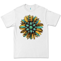 White Gemstone Sunflower Premium Tee - RanaPortraitStore