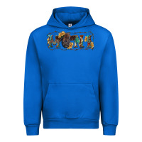 Cobalt Western mini black highland calf Urban Hoodie - RanaPortraitStore