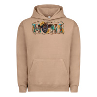 Pigment Burro Western mini black highland calf Urban Hoodie - RanaPortraitStore