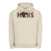 Pigment French Oak Western mini black highland calf Urban Hoodie - RanaPortraitStore