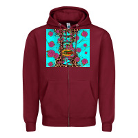 Burgundy Madre Zipper Hoodie - JahusDesignShop