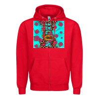 Red Madre Zipper Hoodie - JahusDesignShop