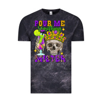 Cloud Black skull pour me something mister Vintage Tee - FaDigitalArtStudio