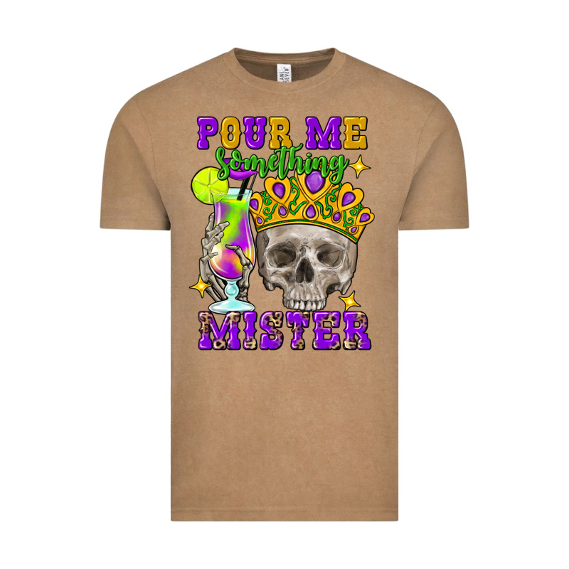 Skull Pour Me Something Mister Vintage Tee by FaDigitalArtStudio | Teevron