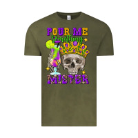 Vintage Olive skull pour me something mister Vintage Tee - FaDigitalArtStudio