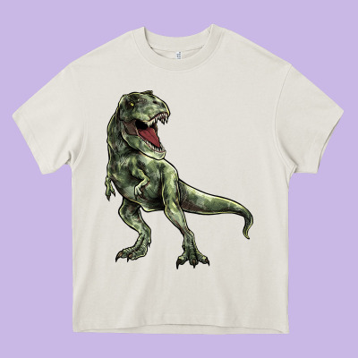 T-rex Heavy Core Tee Designed By Howdyjamesfarm