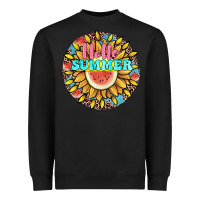 Black hello summer Heavyweight Sweatshirt - JahusDesignShop