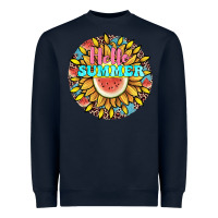Navy hello summer Heavyweight Sweatshirt - JahusDesignShop
