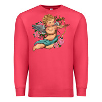 Cardinal cupid valentine's day Premium Sweatshirt - RanaPortraitStore