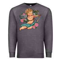 Charcoal Heather cupid valentine's day Premium Sweatshirt - RanaPortraitStore