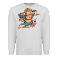 Dove Grey cupid valentine's day Premium Sweatshirt - RanaPortraitStore