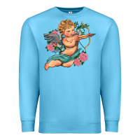 Ocean Blue cupid valentine's day Premium Sweatshirt - RanaPortraitStore
