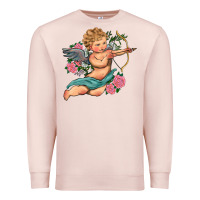 Pale Pink cupid valentine's day Premium Sweatshirt - RanaPortraitStore