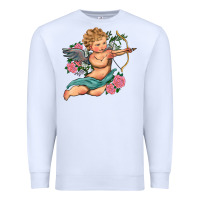 White cupid valentine's day Premium Sweatshirt - RanaPortraitStore