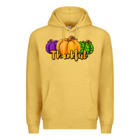 Antique Gold halloween pumpkins thankful Premium Hoodie - Jasminsmagicworld