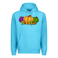 Ocean Blue halloween pumpkins thankful Premium Hoodie - Jasminsmagicworld