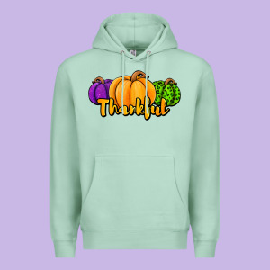 Halloween Pumpkins Thankful Premium Hoodie Designed By Jasminsmagicworld