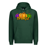 Sports Green halloween pumpkins thankful Premium Hoodie - Jasminsmagicworld