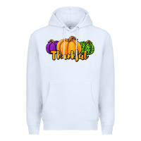 White halloween pumpkins thankful Premium Hoodie - Jasminsmagicworld