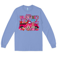 Colony Blue Happy Valentines Day Long Sleeve Tee - CowhideDigitalArt