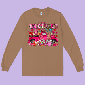 Happy Valentines Day Long Sleeve Tee Designed By Cowhidedigitalart