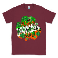 Burgundy Happy St. Patrick's Day Classic Tee - CowGirlArtShop
