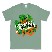 Sage Happy St. Patrick's Day Classic Tee - CowGirlArtShop