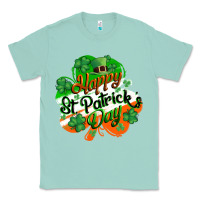 Seafoam Happy St. Patrick's Day Classic Tee - CowGirlArtShop