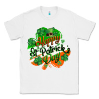 White Happy St. Patrick's Day Classic Tee - CowGirlArtShop