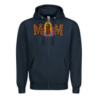 Navy our lady of guadalupe mom Zipper Hoodie - JahusDesignShop