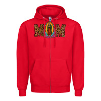 Red our lady of guadalupe mom Zipper Hoodie - JahusDesignShop