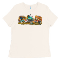Thanksgiving Trucks Bbs Ladies Tee | Teevron