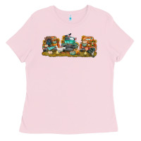 Bubblegum Pink thanksgiving trucks bbs Ladies Tee - BundleAndBundleShop