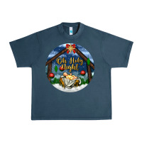 Midnight Navy oh holy night Urban Heavy Tee - BundleAndBundleShop