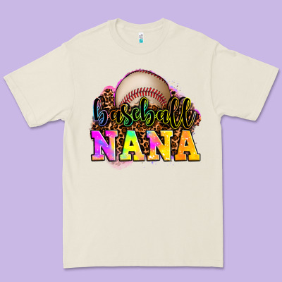 Baseball Nana Premium Tee Designed By Oliviacreatesart