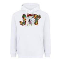 White white shepherd christmas joy Heavyweight Hoodie - RanaPortraitStore