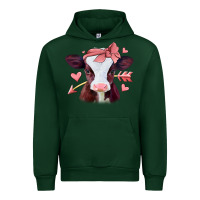 Forest Green valentines day baby calf Urban Hoodie - Jasminsmagicworld