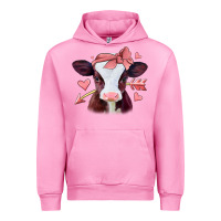 Fuchsia Pink valentines day baby calf Urban Hoodie - Jasminsmagicworld