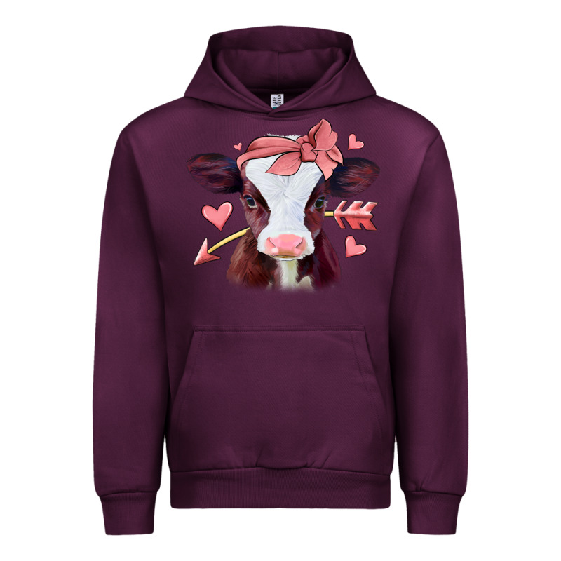Valentines Day Baby Calf Urban Hoodie by Jasminsmagicworld | Teevron