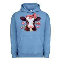 Pigment Pebble Blue valentines day baby calf Urban Hoodie - Jasminsmagicworld