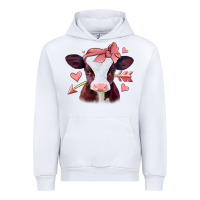 White valentines day baby calf Urban Hoodie - Jasminsmagicworld