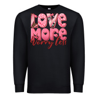 Black love more worry less Premium Sweatshirt - RanaPortraitStore