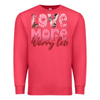 Cardinal love more worry less Premium Sweatshirt - RanaPortraitStore